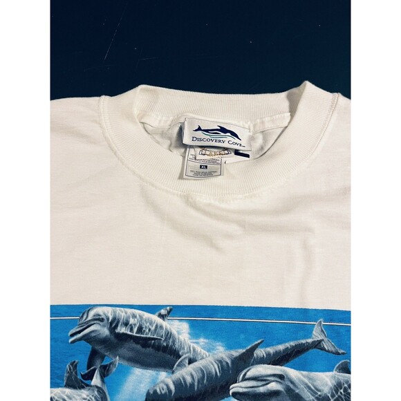 NEW Vintage Discovery Cove Dolphins Theme Park Orlando XL  SeaWorld Florida - Picture 4 of 7